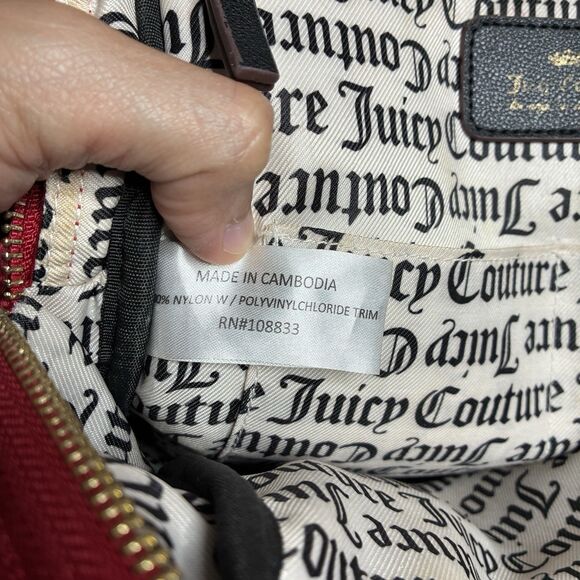 Juicy Couture Backpack Mini Red Heart Hardware Pockets Y2K Cyber main image 11